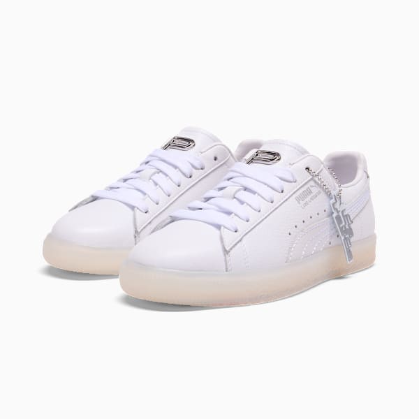 Clyde Club Flagship Women, Warm White-PUMA White-PUMA Silver, extralarge