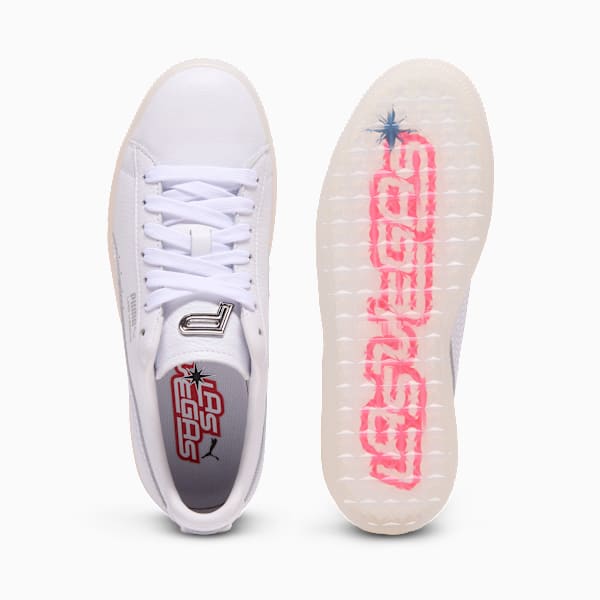 Clyde Club Flagship Women, Warm White-PUMA White-PUMA Silver, extralarge
