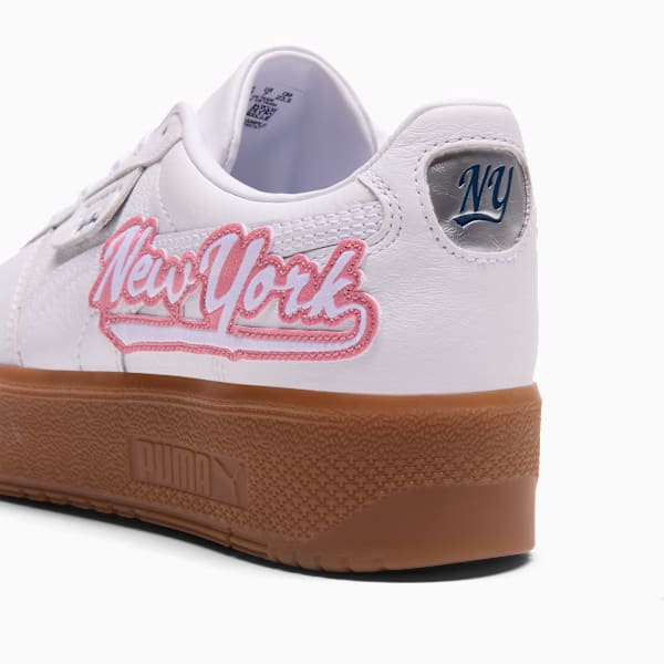 Palermo Elevata NYC Graffiti Sneakers Women, PUMA White-Poised Pink-Persian Blue, extralarge