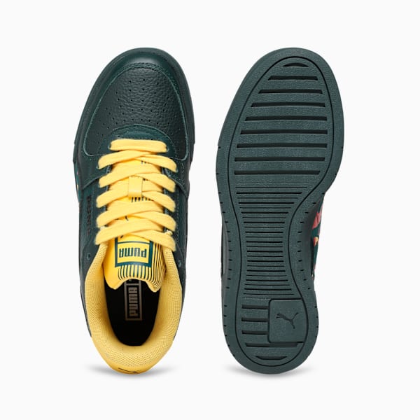CA Pro Curious Explorer Kids' Colourblock Shoes, Green Terrain-Sunny Yellow-For All Time Red, extralarge-IND