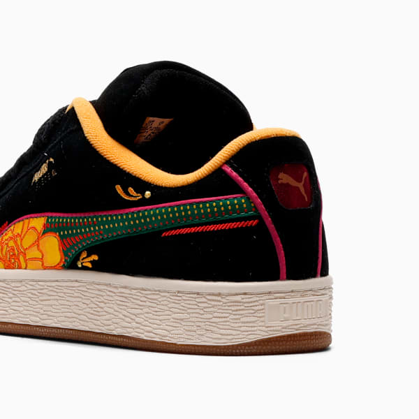 Suede XL La Catrina Sneakers, PUMA Black-Yellow Sizzle-Pinktastic-Vine, extralarge