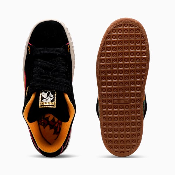 Suede XL La Catrina Sneakers Unisex, PUMA Black-Yellow Sizzle-Pinktastic-Vine, extralarge