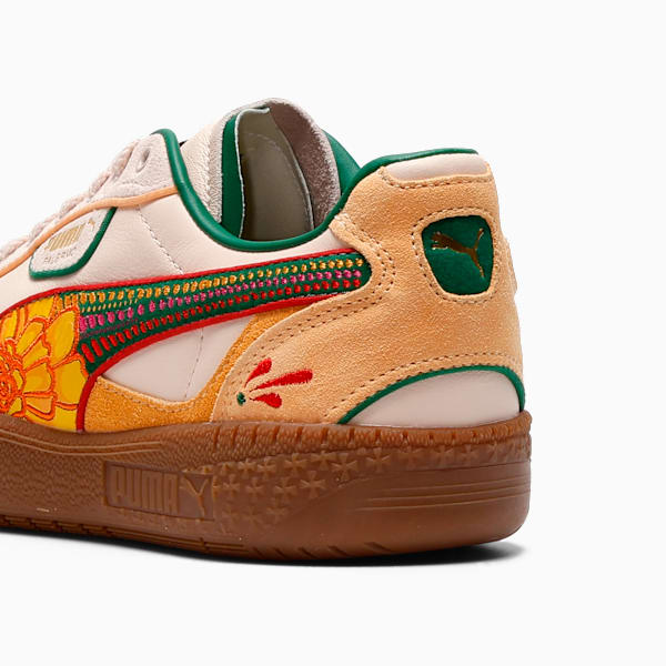 Palermo Moda La Catrina Día de Muertos Women's Sneakers, Rosebay-Almost Apricot-For All Time Red-Vine, extralarge
