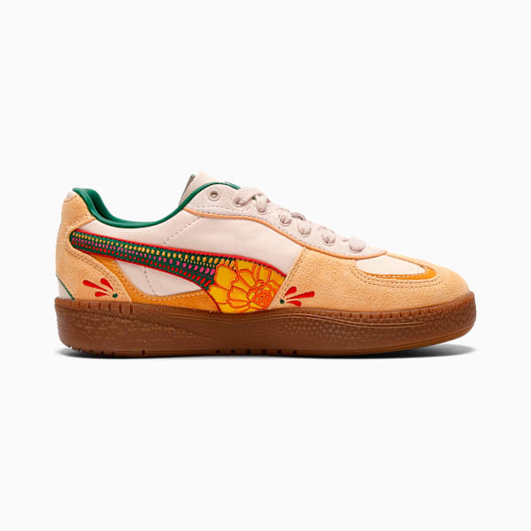 Palermo Moda La Catrina Día de Muertos Women's Sneakers, Rosebay-Almost Apricot-For All Time Red-Vine, extralarge