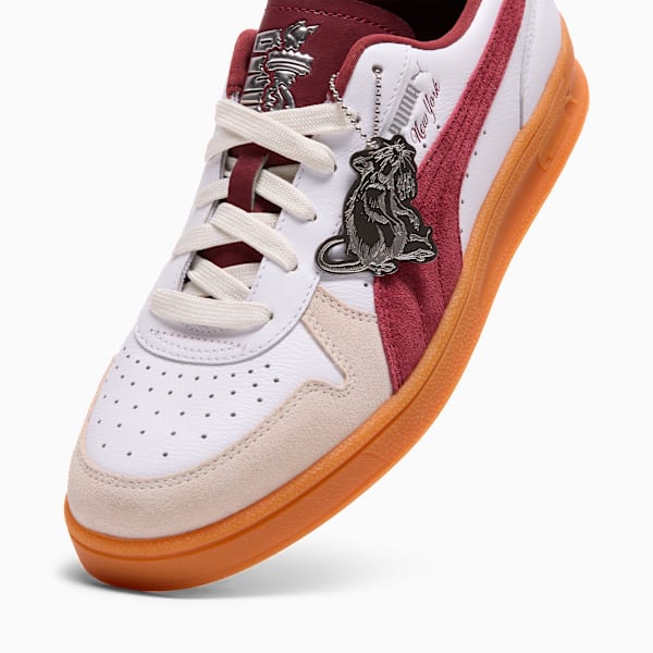 Indoor Graffiti Flagship Unisex, PUMA White-Vapor Gray-Ruby Shimmer, extralarge