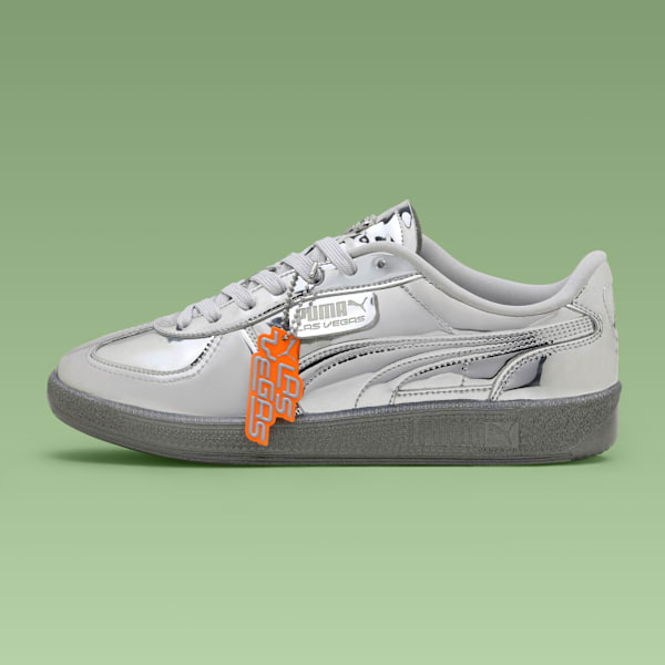 Palermo Club Vegas Leather Sneakers, Puma Silver-Glacial Gray-Orange Glo, extralarge-IND