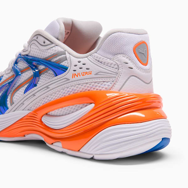 Inverse Club Las Vegas Men's Sneakers, PUMA White-Mountain Blue-Orange Glo, extralarge