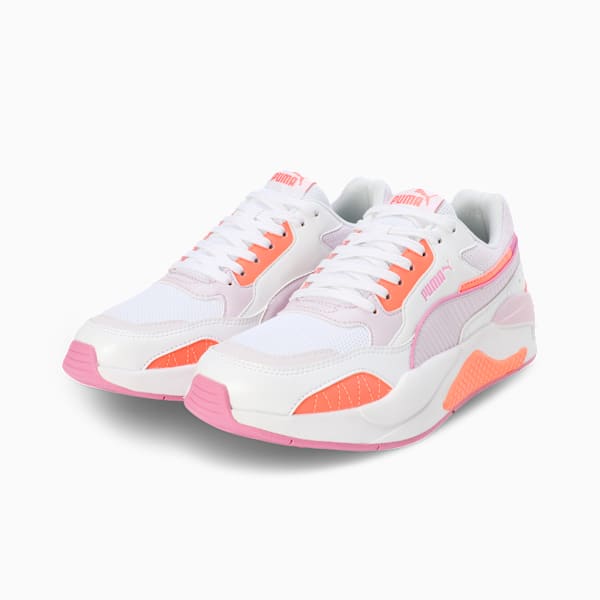 X-Ray 2 Square Women’s Superior Comfort Casual Shoes, Puma White-Lavender Fog-Peach Pink-Opera Mauve, extralarge-IND
