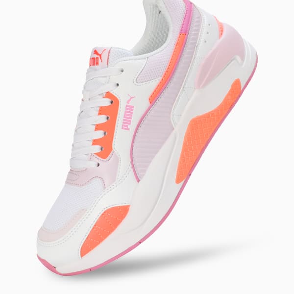 X-Ray 2 Square Women’s Superior Comfort Casual Shoes, Puma White-Lavender Fog-Peach Pink-Opera Mauve, extralarge-IND