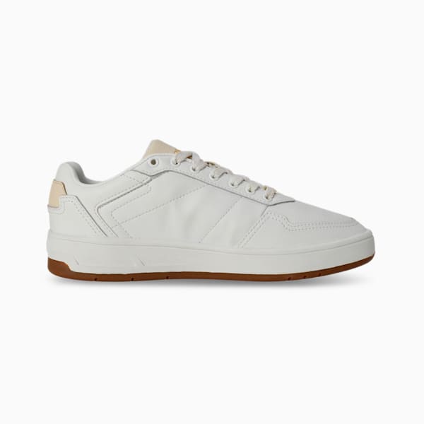 Court Classic Lux Res Women's Sneakers, PUMA White-Alpine Snow-PUMA Gold, extralarge-IND