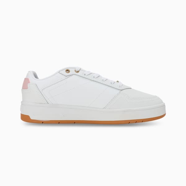 Court Classic Lux Women's Sneakers, PUMA White-Mauve Mist-PUMA Gold, extralarge-IND