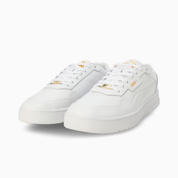 Court Classic Lux Sneakers, PUMA White-PUMA Gold, extralarge-IND