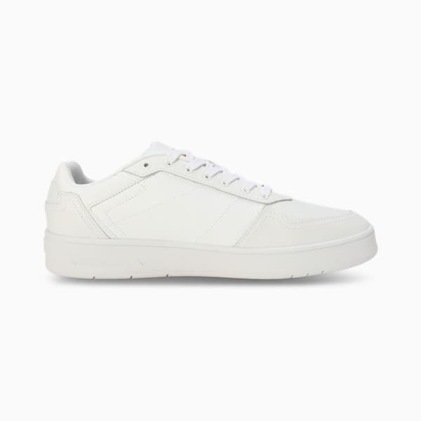 Court Classic Lux Res Unisex Sneakers, PUMA White-PUMA Gold, extralarge-IND