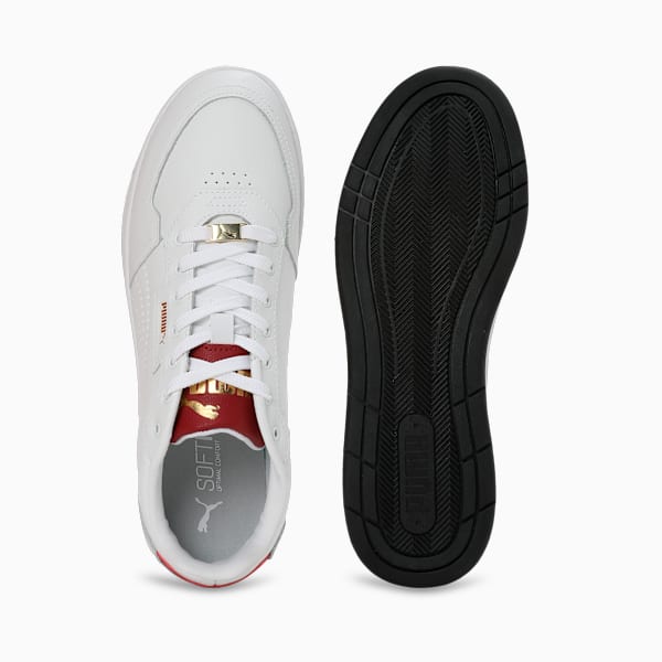 Court Classic Lux Sneakers, PUMA White-Team Regal Red-PUMA Gold, extralarge-IND