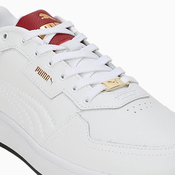 Court Classic Lux Sneakers, PUMA White-Team Regal Red-PUMA Gold, extralarge-IND