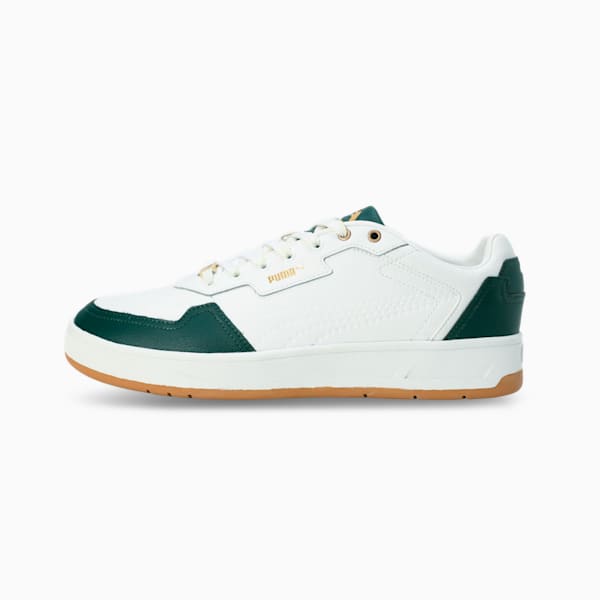 Court Classic Lux Sneakers, PUMA White-Dark Myrtle-PUMA Gold, extralarge-IND