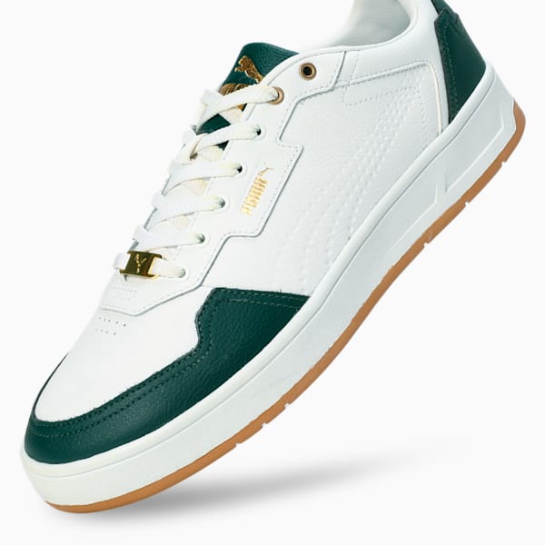 Court Classic Lux Sneakers, PUMA White-Dark Myrtle-PUMA Gold, extralarge-IND