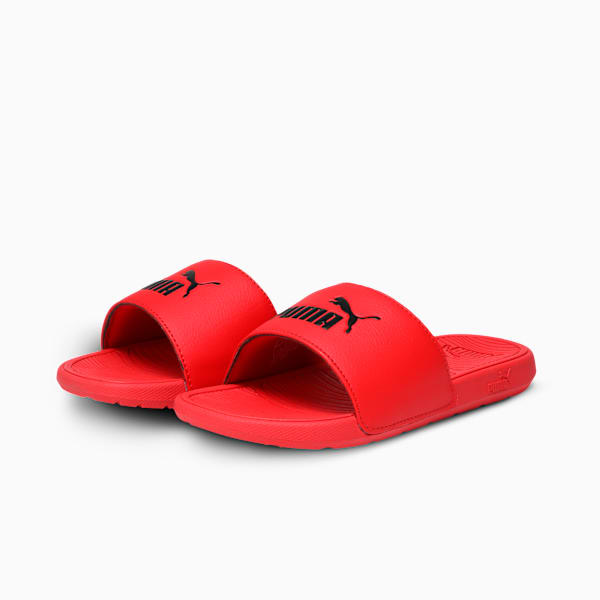 Cool Cat 2.0 Kids' Lightweight Slides, For All Time Red-PUMA Black, extralarge-IND