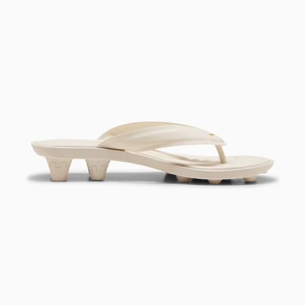 FENTY x PUMA Cat Cleat Slides Women, Alpine Snow-PUMA Gold, extralarge