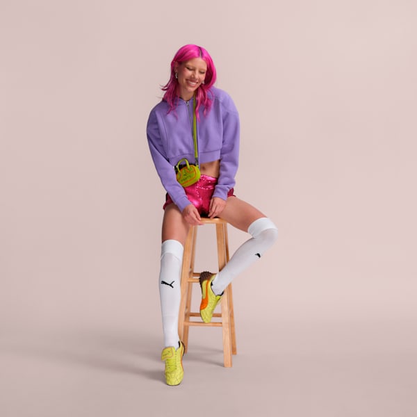 FENTY x PUMA Avanti LS Stitched Women's Sneakers, Lime Sheen-Pumpkin Pie, extralarge