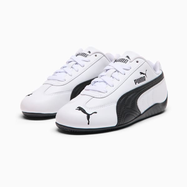 Speedcat Full Leather Sneakers Youth, PUMA White-PUMA Black, extralarge