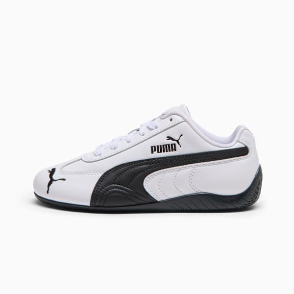 Speedcat Full Leather Sneakers Youth, PUMA White-PUMA Black, extralarge