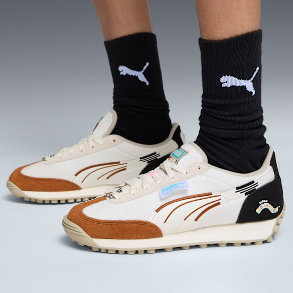 Tenis para mujer Easy Rider Cam, Warm White-Teak-PUMA Black, extralarge