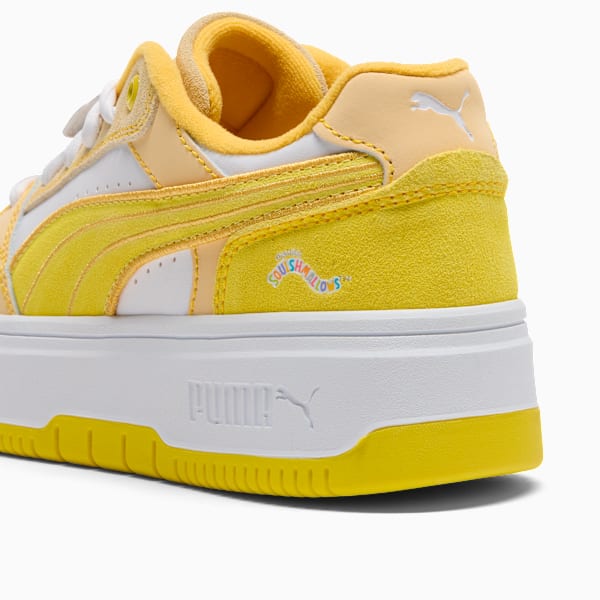 Tenis juvenil Rebound Femme Junie, Speed Yellow-Chamomile-PUMA White, extralarge