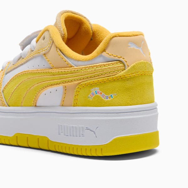 Rebound Femme Junie Sneakers Little Kids, Speed Yellow-Chamomile-PUMA White, extralarge