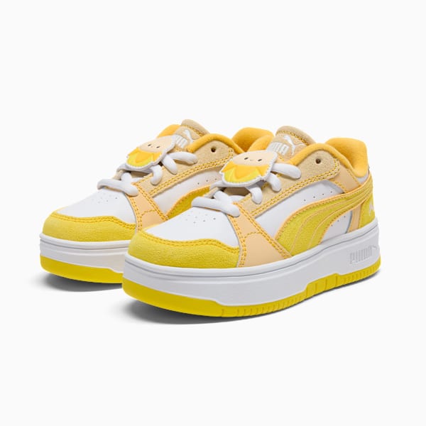 Rebound Femme Junie Sneakers Little Kids, Speed Yellow-Chamomile-PUMA White, extralarge