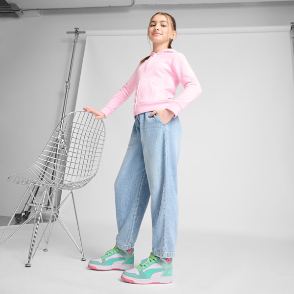 Rebound Layup Graciela Sneakers Big Kids, Mint-PUMA White-Mint Melt, extralarge