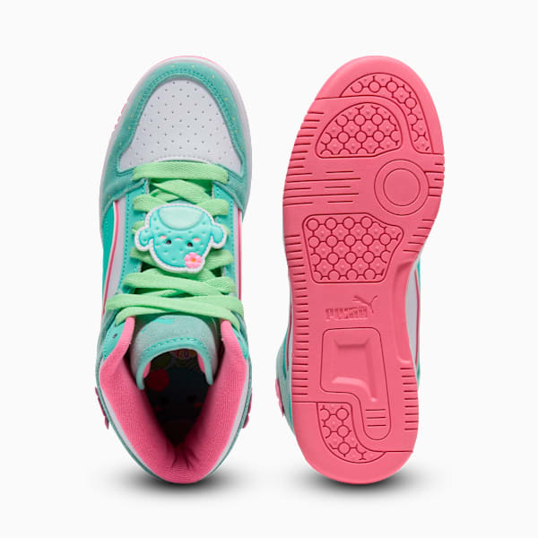 Rebound Layup Graciela Sneakers Big Kids, Mint-PUMA White-Mint Melt, extralarge