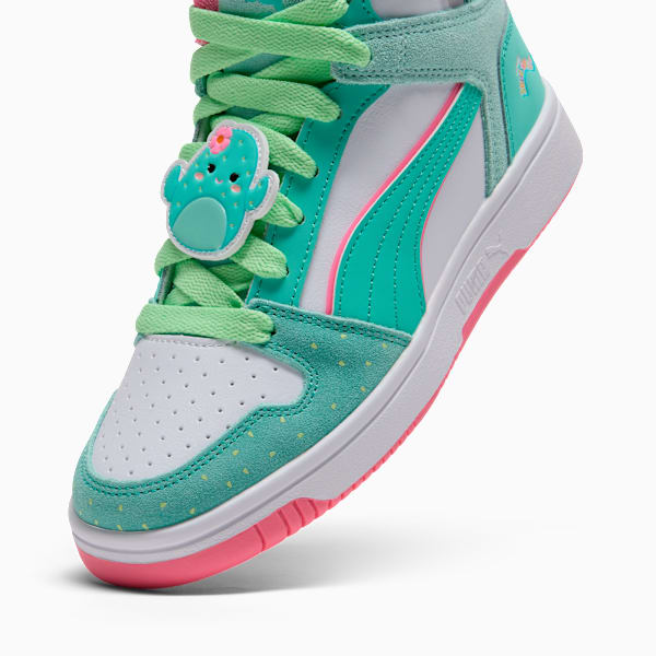 Rebound Layup Graciela Sneakers Big Kids, Mint-PUMA White-Mint Melt, extralarge