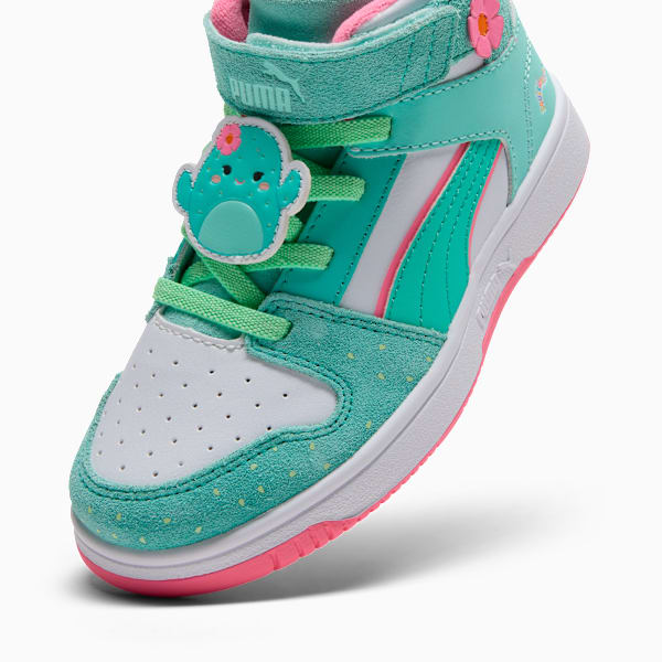 Rebound Layup Graciela Sneakers Little Kids, Mint-PUMA White-Mint Melt, extralarge