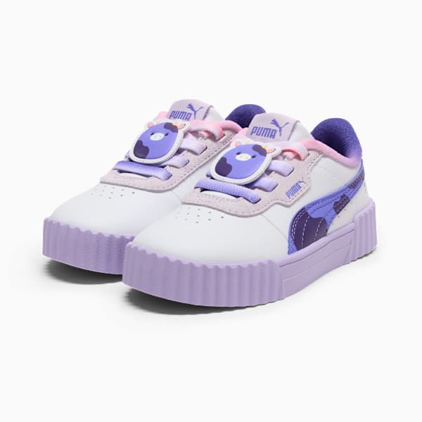 Carina 3.0 Ingred Sneakers Little Kids, PUMA White-Dark Amethyst-Vivid Violet, extralarge