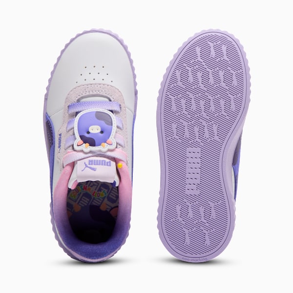 Carina 3.0 Ingred Sneakers Little Kids, PUMA White-Dark Amethyst-Vivid Violet, extralarge