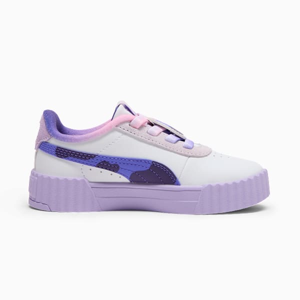 Carina 3.0 Ingred Sneakers Little Kids, PUMA White-Dark Amethyst-Vivid Violet, extralarge