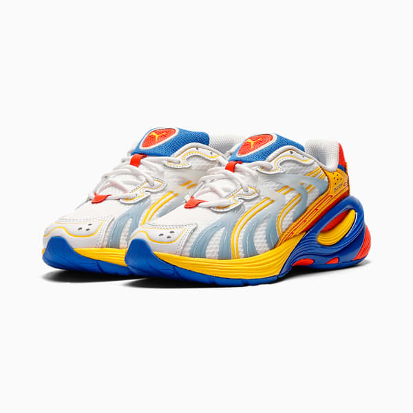 Inverse Armored JR Youth, PUMA White-Pelé Yellow-Mountain Blue, extralarge