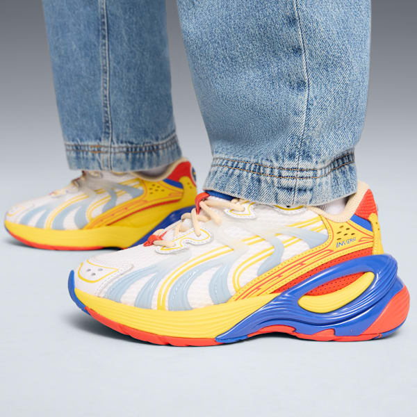 Inverse Armored JR Youth, PUMA White-Pelé Yellow-Mountain Blue, extralarge