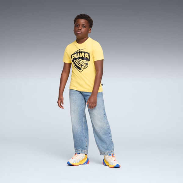 Inverse Armored JR Youth, PUMA White-Pelé Yellow-Mountain Blue, extralarge