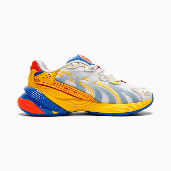 Inverse Armored JR Youth, PUMA White-Pelé Yellow-Mountain Blue, extralarge