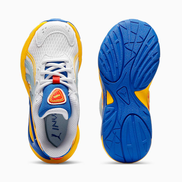 Inverse Armored Sneakers Kids, PUMA White-Pelé Yellow-Mountain Blue, extralarge