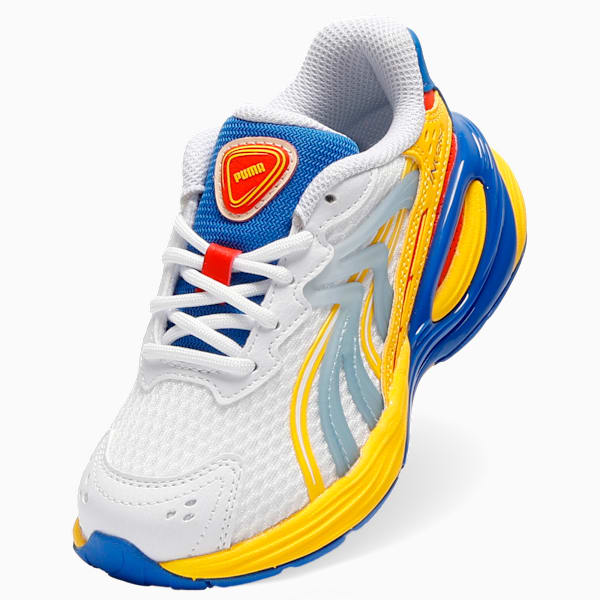 Inverse Armored Sneakers Kids, PUMA White-Pelé Yellow-Mountain Blue, extralarge