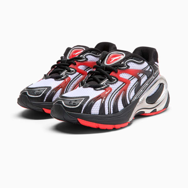 Inverse PUMATECHX JR Youth, PUMA White-PUMA Black-For All Time Red, extralarge