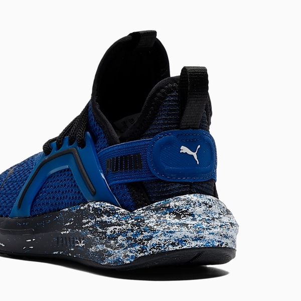 Tenis para niños Softride Enzo 5 Blizzrizz, Blazing Blue-PUMA Black, extralarge
