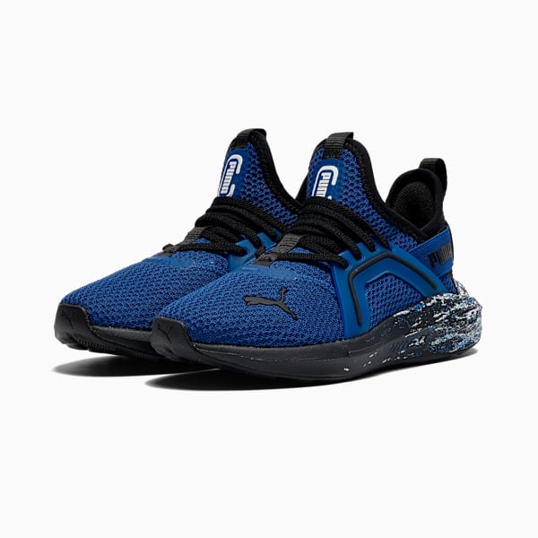 Tenis para niños Softride Enzo 5 Blizzrizz, Blazing Blue-PUMA Black, extralarge