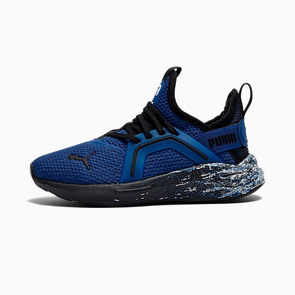 Tenis para niños Softride Enzo 5 Blizzrizz, Blazing Blue-PUMA Black, extralarge