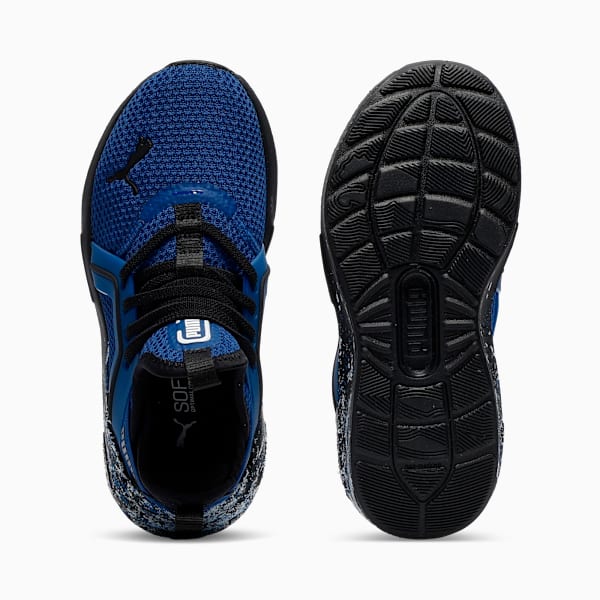 Tenis para niños Softride Enzo 5 Blizzrizz, Blazing Blue-PUMA Black, extralarge