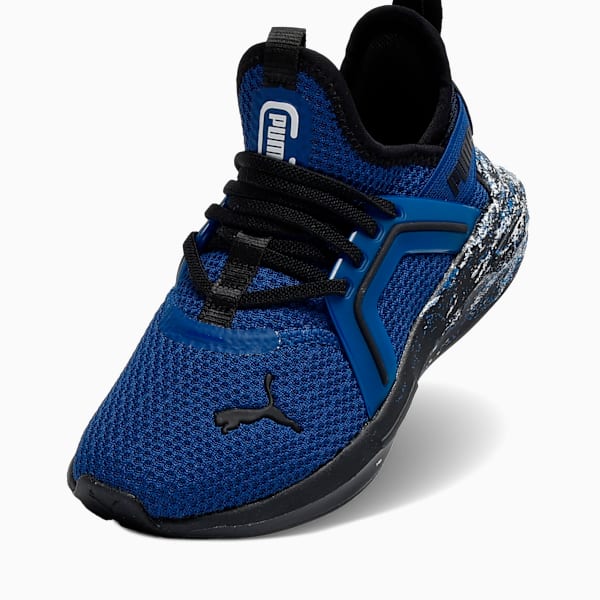 Tenis para niños Softride Enzo 5 Blizzrizz, Blazing Blue-PUMA Black, extralarge