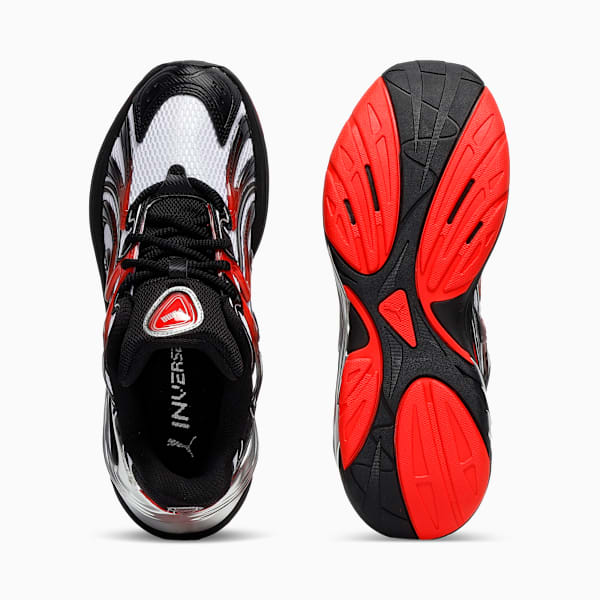 Inverse PUMATECH-X Women's Sneakers, PUMA White-PUMA Black-For All Time Red, extralarge
